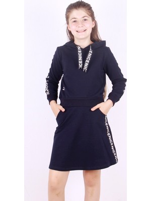 Toontoy Kız Çocuk Nice Şeritli Etekli Takım