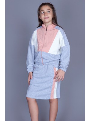 Toontoy Kız Çocuk Garnili Etekli Takım