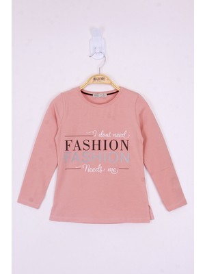 Toontoy Kız Çocuk Fashion Baskılı Tişört