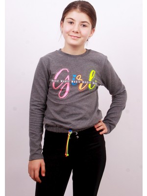 Toontoy Kız Çocuk Girl Baskılı Sweatshirt