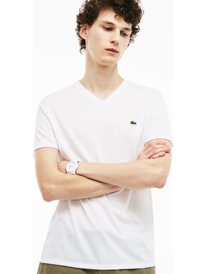 Lacoste Erkek Beyaz T-Shirt
