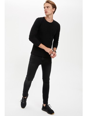 DeFacto Uzun Kollu Slim Fit Basic Tişört R4690AZ20AU