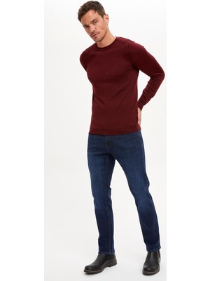 DeFacto Bisiklet Yaka Slim Fit Triko Kazak R2565AZ20AU