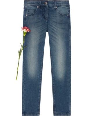United Colors Of Benetton Kız Çocuk Yıkamalı Stretch Jean Pantolon