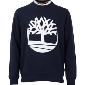Tree Logo Crew Neck  Erkek Mavi Sweatshirt TB0A2BJ8U101