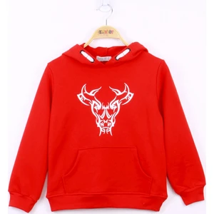 Erkek Çocuk Boğa Baskılı Sweatshirt