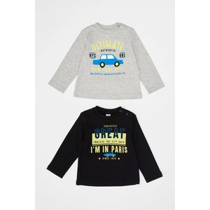 Erkek Bebek Regular Fit 2'li Uzun Kollu Tişört S1510A220AU
