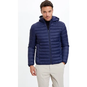 Slim Fit Kapüşonlu Su İtici Isı Yalıtımlı Warmtech Şişme Mont N4661AZ20AU