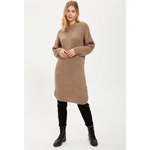 Bisiklet Yaka Uzun Kollu Triko Tunik R5704AZ20CW