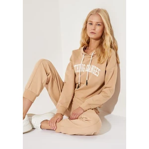 Kolej Desenli Regular Fit Kapüşonlu Uzun Kollu Sweatshirt S0413AZ20AU
