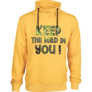Bad Bear Keep Wild Hoodie Mustard Sweat Shirt