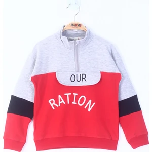 Erkek Çocuk Ration Baskılı Sweatshirt