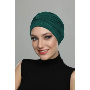 Fidan Bone Örgülü Hazır Türban Tesettür Havuz Bonesi