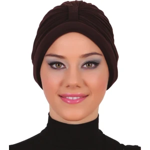 Fidan Bone Bantlı Hazır Türban Tesettür Havuz Bonesi