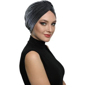 Fidan Bone  Simli Pike Çapraz Bantlı Astarlı Hazır Bone