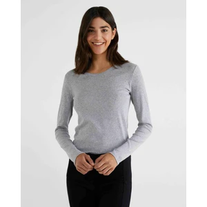 United Colors Of Benetton Basic Bisiklet Yaka Uzun Kollu Tshirt