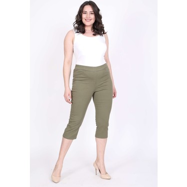 Myline Beli Lastikli Kapri Pantolon ... Myline Beli Lastikli Kapri Pantolon ...