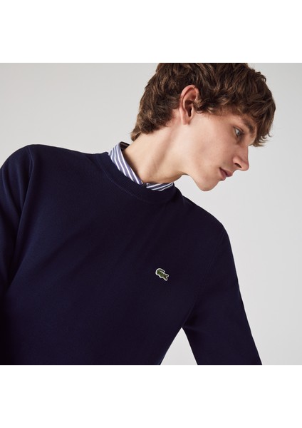 Erkek Bisiklet Yaka Lacivert Triko Kazak AH1985 166