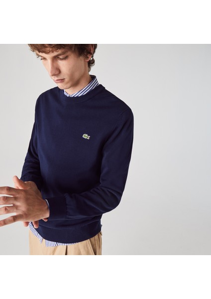 Erkek Bisiklet Yaka Lacivert Triko Kazak AH1985 166 modelleri