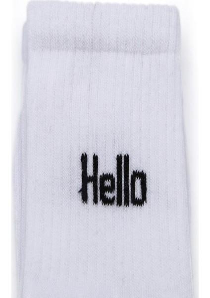 2'li Kadın Hello Cherry Bomb Yazılı Çorap 8500-B2 fiyatları