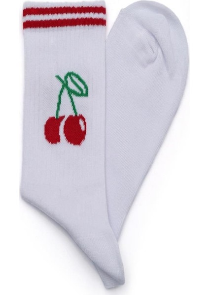 2'li Kadın Hello Cherry Bomb Yazılı Çorap 8500-B2 fırsatları