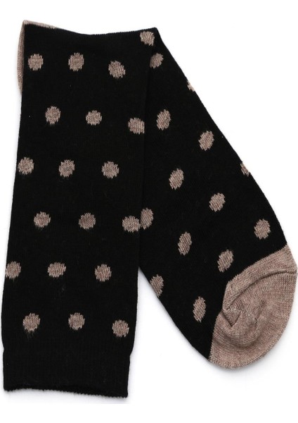 4'lü Kadın Kurabiye Adam&kız PuanlıÇizgili Desenli Çorap 3064-B4 fırsatları