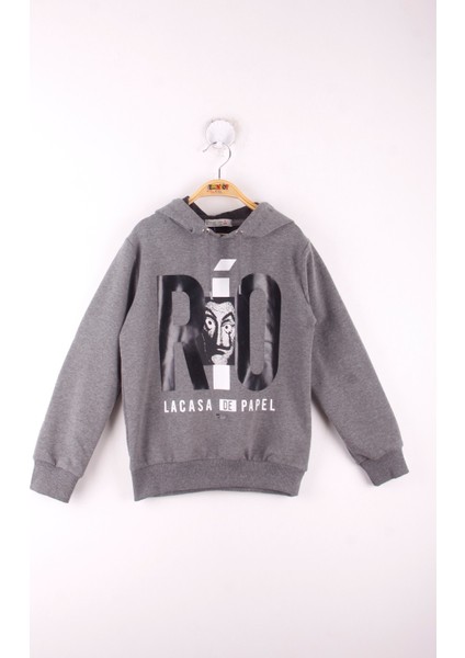 Erkek Çocuk La Casa Baskılı Sweatshirt