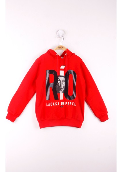 Erkek Çocuk La Casa Baskılı Sweatshirt