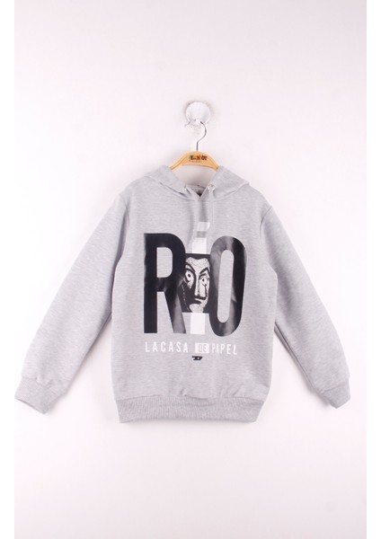 Erkek Çocuk La Casa Baskılı Sweatshirt