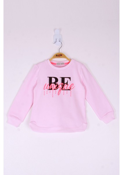Kız Çocuk Be Baskılı Sweatshirt