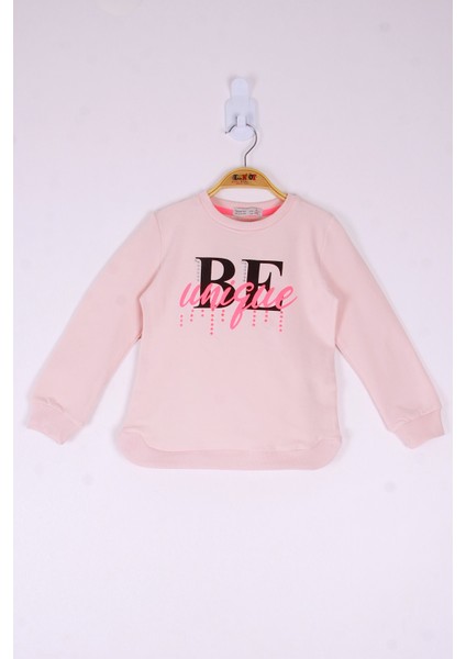 Kız Çocuk Be Baskılı Sweatshirt