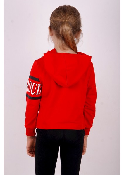 Kız Çocuk Be Proud Baskılı Sweatshirt modelleri