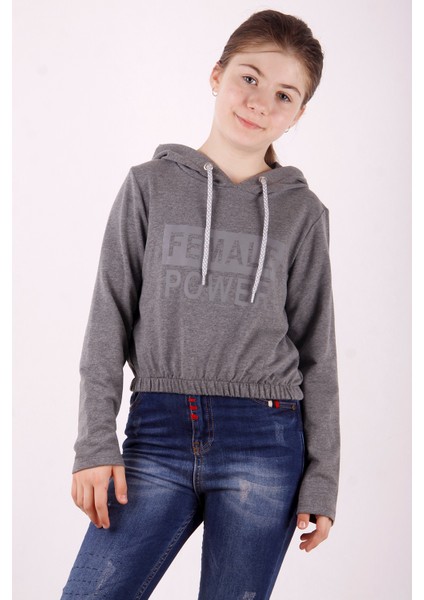 Kız Çocuk Female Power Baskılı Sweatshirt