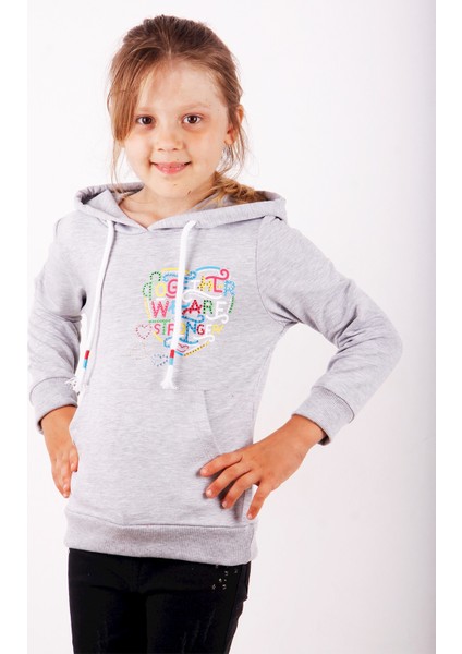 Kız Çocuk Stronger Baskılı Sweatshirt