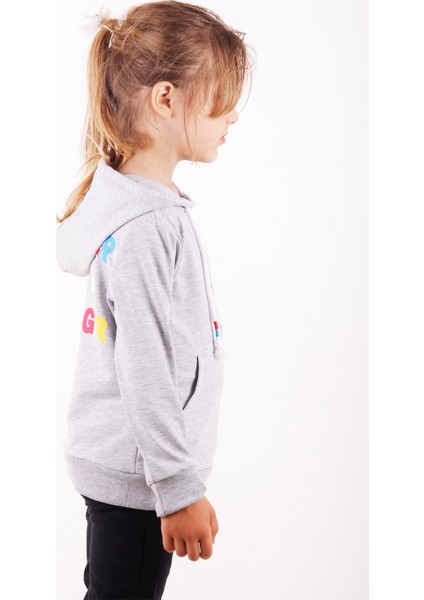 Kız Çocuk Stronger Baskılı Sweatshirt