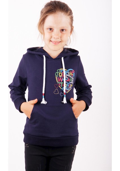 Kız Çocuk Stronger Baskılı Sweatshirt