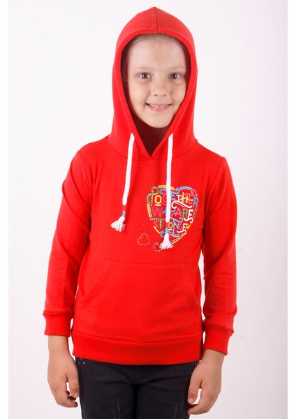 Kız Çocuk Stronger Baskılı Sweatshirt