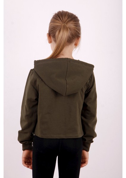 Kız Çocuk Yazı Baskılı Sweatshirt