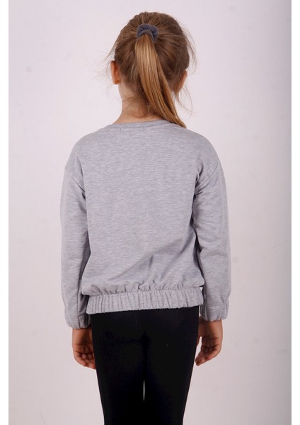 Kız Çocuk You Wish Baskılı Sweatshirt