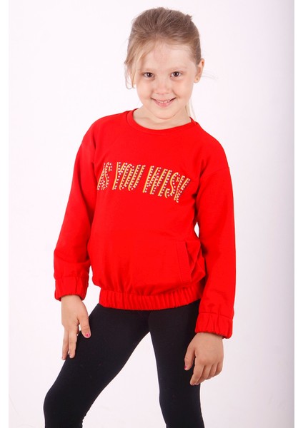 Kız Çocuk You Wish Baskılı Sweatshirt