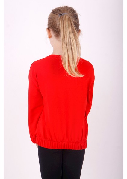 Kız Çocuk You Wish Baskılı Sweatshirt modelleri
