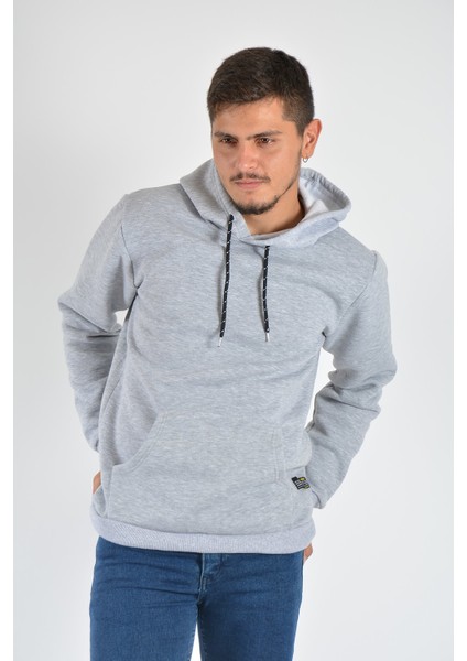 Terapi Men Erkek Kapüşonlu Sweatshirt 20Y-5200311 Gri