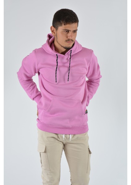 Erkek Kapüşonlu Sweatshirt 20Y-5200365 Pembe