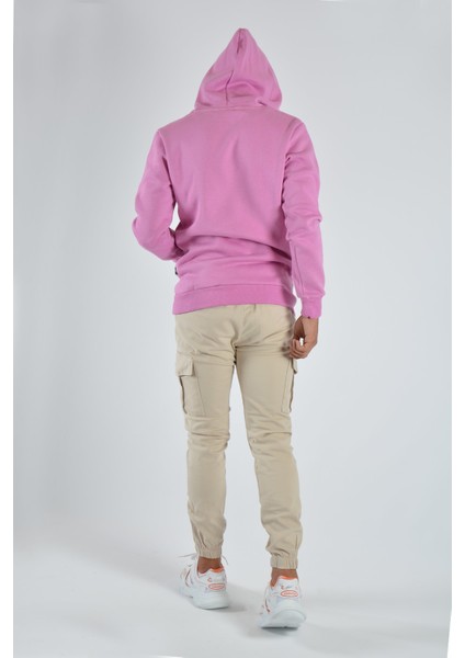 Erkek Kapüşonlu Sweatshirt 20Y-5200365 Pembe