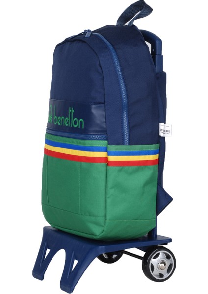 Benetton Unisex İki Bölmeli Tekerlekli Sırt Çantası 70039