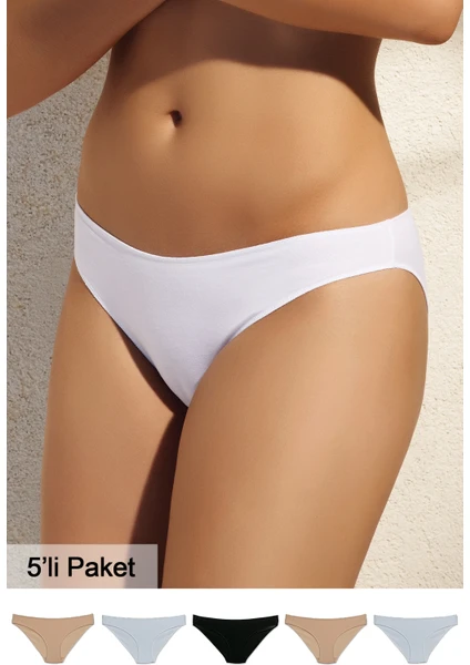 Pierre Cardin 2050 Iz Yapmayan 5'li Paket Bikini Külot