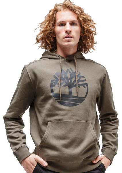 Core Logo PO Hood Bb Yeşil Erkek Sweatshirt TB0A2BJHZ281