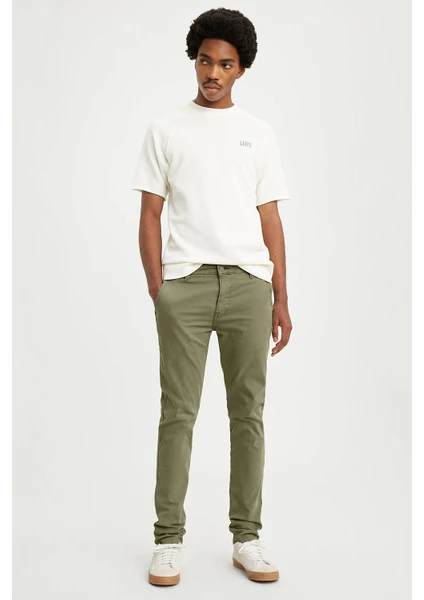 XX Chino Slim Fit Erkek Pantolon - Olive Night