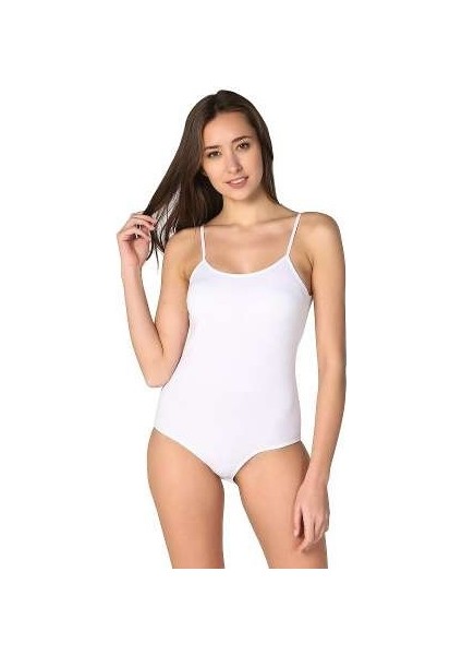 0148 6lı paket Pamuk Elestan İp Askılı Kancalı Kadın Body
