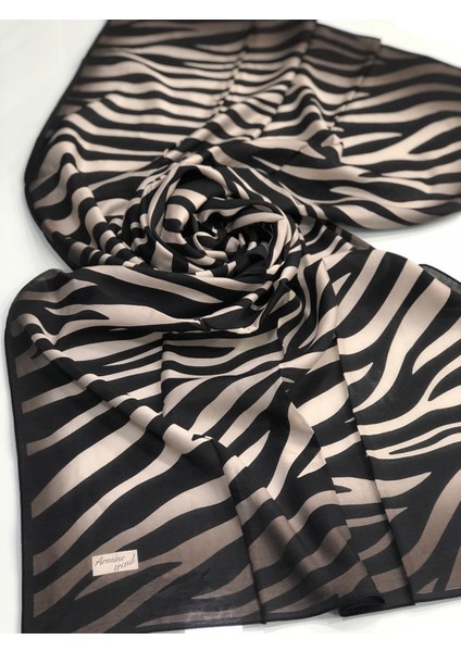 Zebra Desen Modal ŞAL-V01